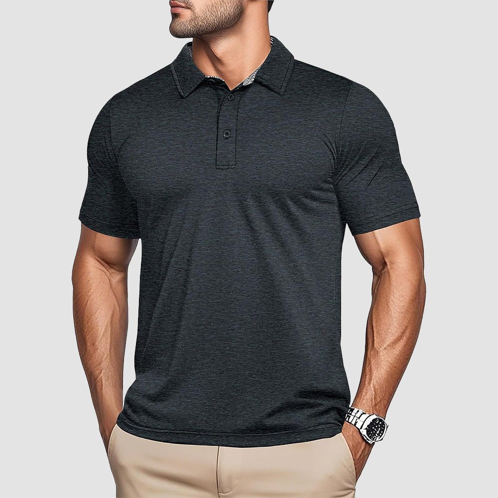 Men's Quick-Dry Polo Shirt for Outdoor Activities