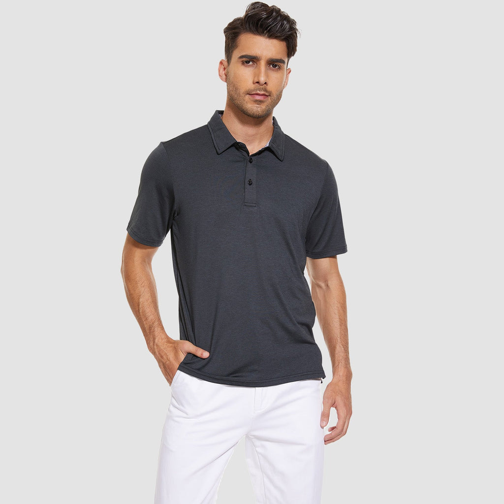 Men's Quick-Dry Polo Shirt for Outdoor Activities