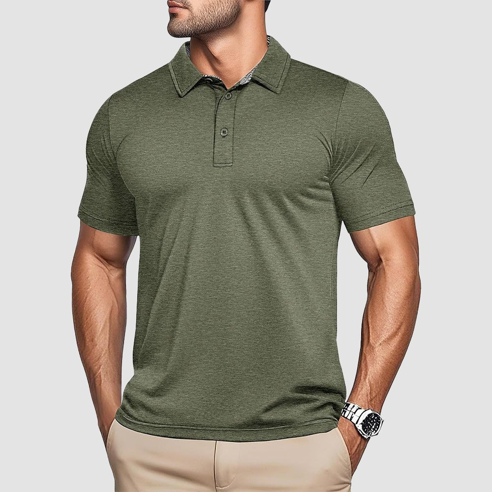 Men's Quick-Dry Polo Shirt for Outdoor Activities