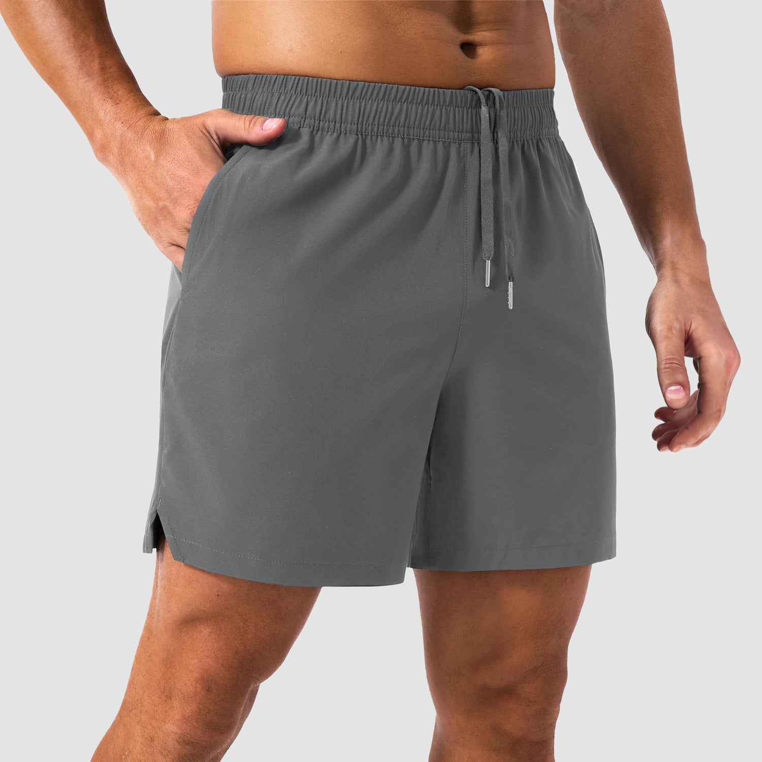 Men's Quick-Dry Running Shorts with 3 Pockets - Lightweight