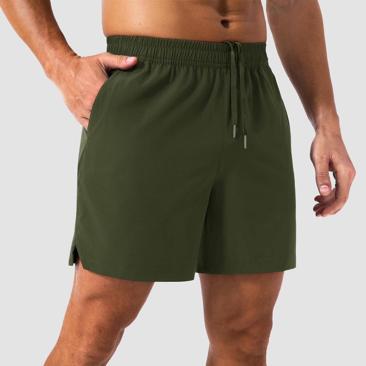 Men's Quick-Dry Running Shorts with 3 Pockets - Lightweight