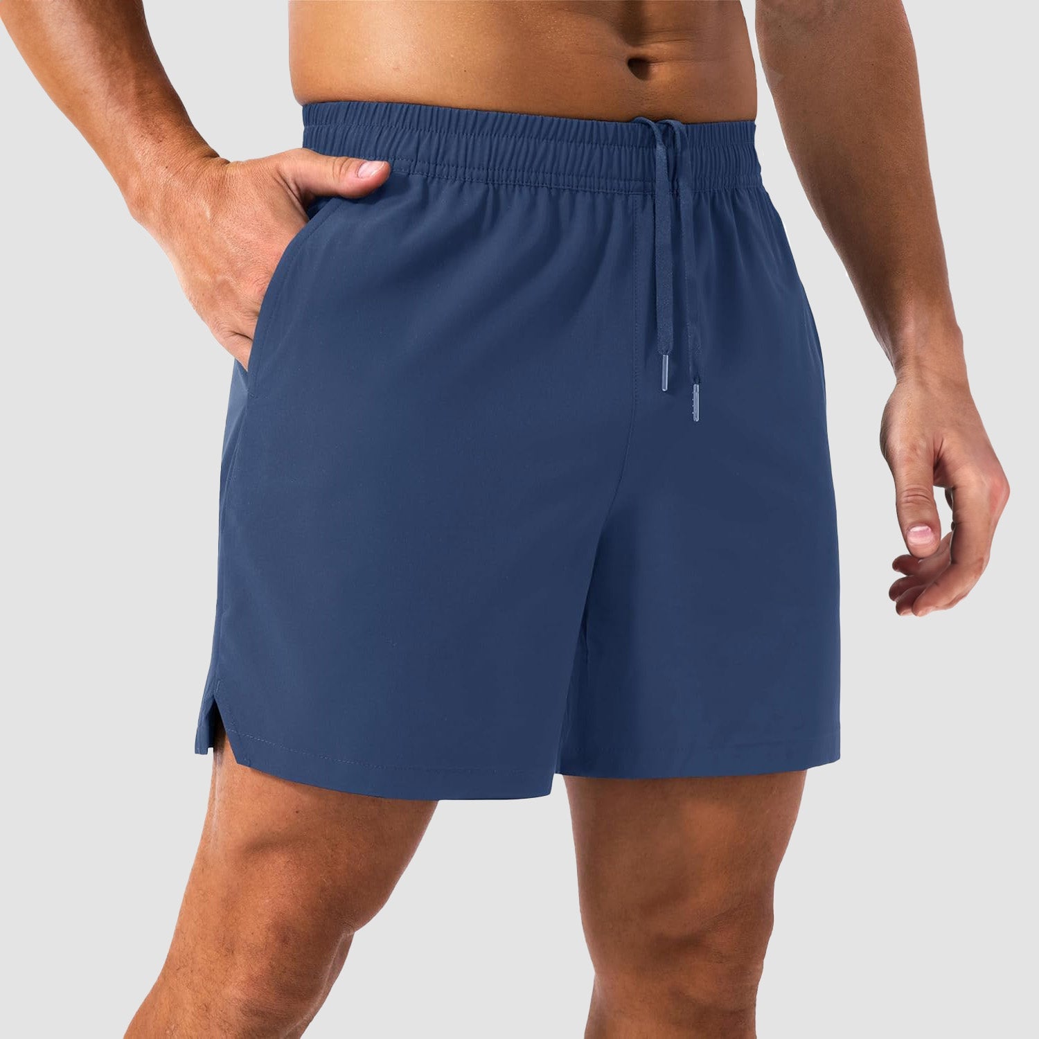 Men's Quick-Dry Running Shorts with 3 Pockets - Lightweight