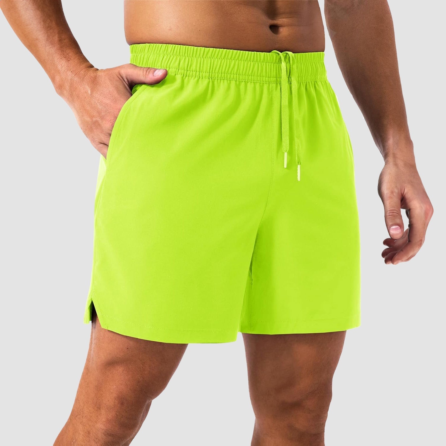 Men's Quick-Dry Running Shorts with 3 Pockets - Lightweight
