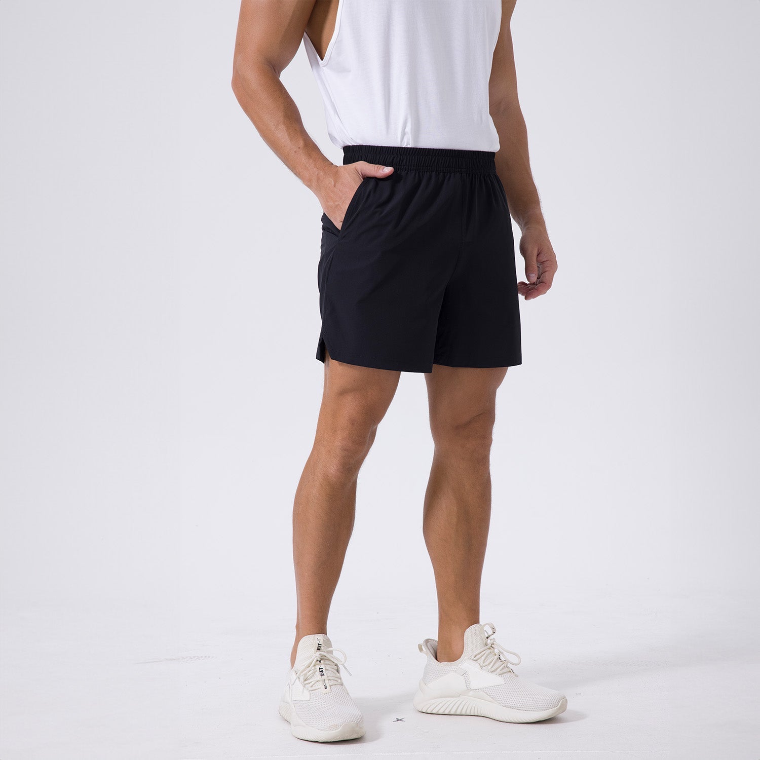 Men's Quick-Dry Running Shorts with 3 Pockets - Lightweight