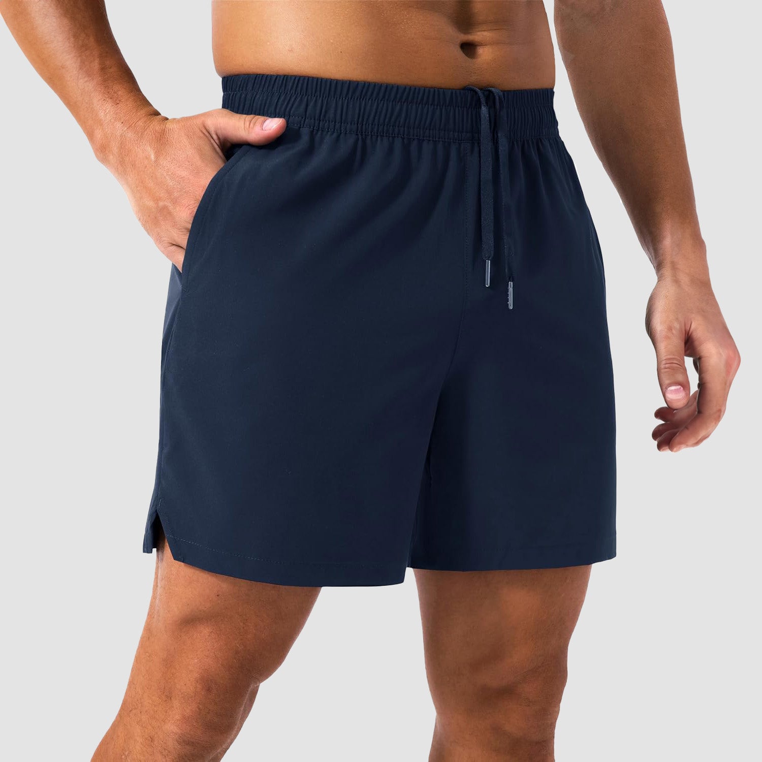 Men's Quick-Dry Running Shorts with 3 Pockets - Lightweight