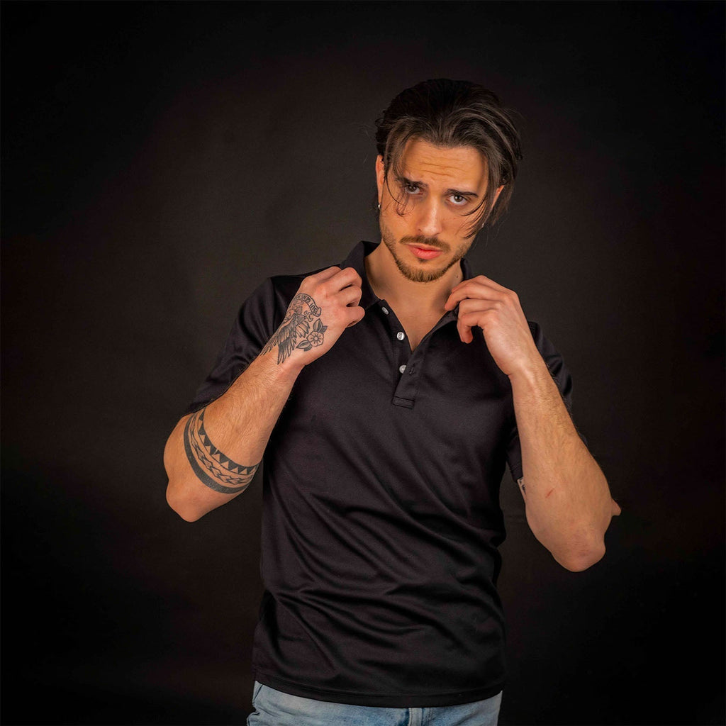 Men's Quick-Dry Polo Shirt for Sports and Casual Wear