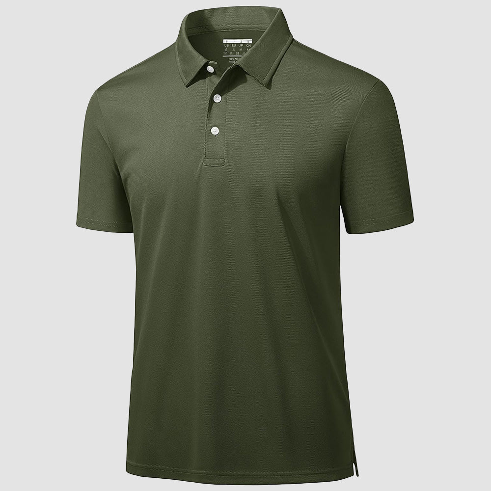 Men's Quick-Dry Polo Shirt for Sports and Casual Wear