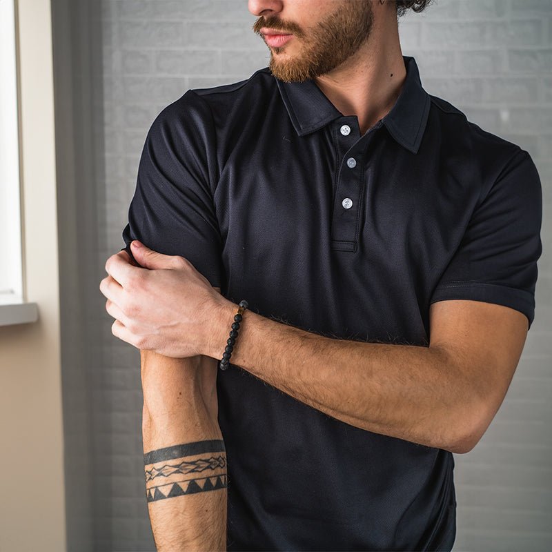 Men's Quick-Dry Polo Shirt for Sports and Casual Wear