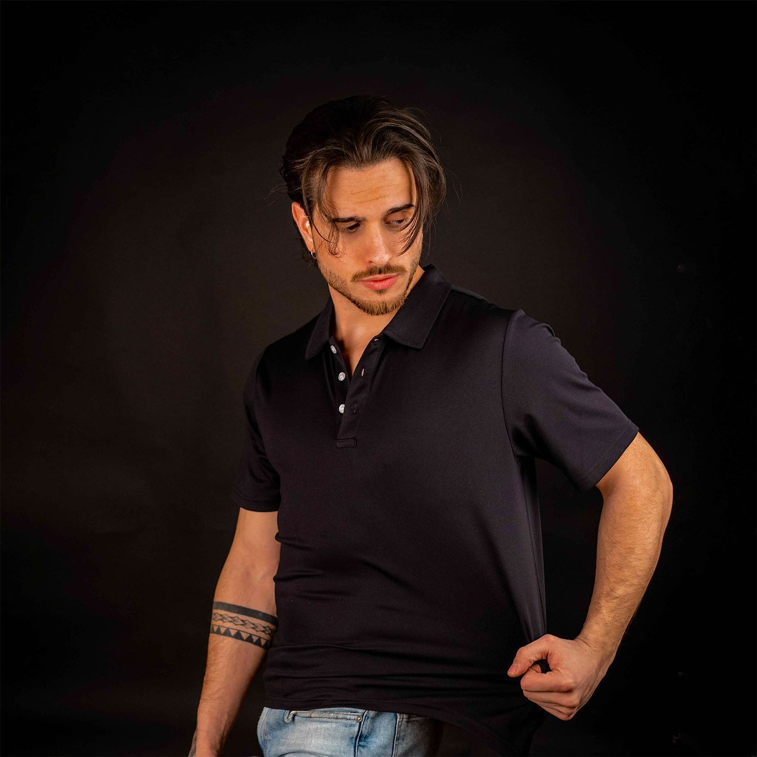 Men's Quick-Dry Polo Shirt for Sports and Casual Wear