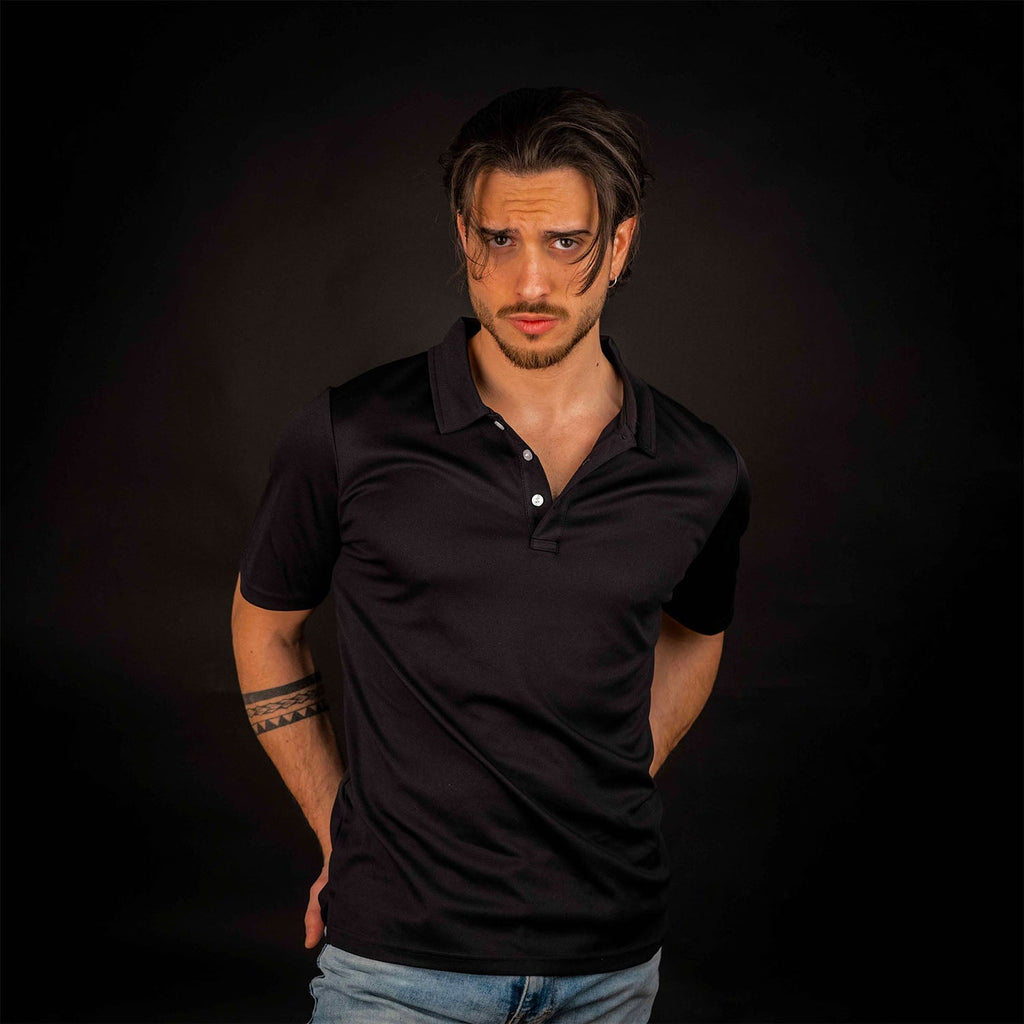 Men's Quick-Dry Polo Shirt for Sports and Casual Wear