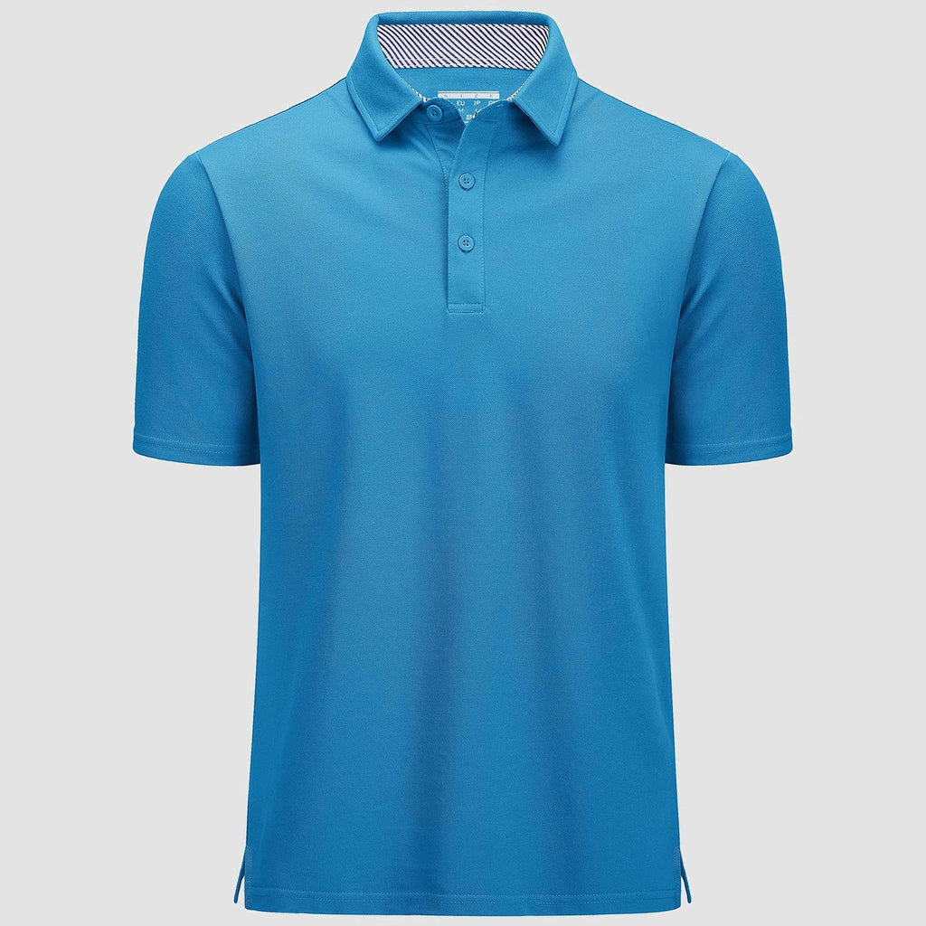 Men's Moisture-Wicking Golf Polo - Breathable Cotton Blend