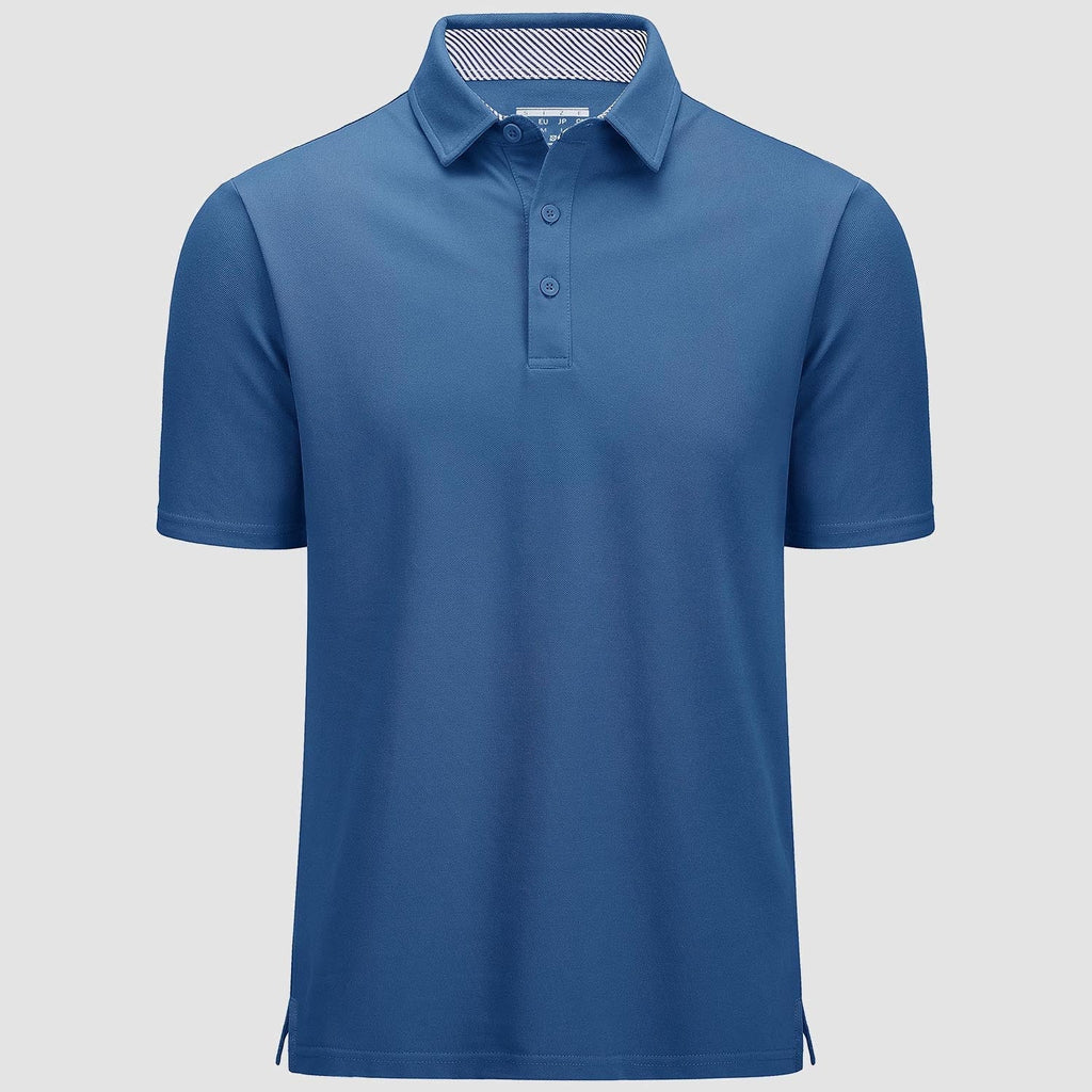Men's Moisture-Wicking Golf Polo - Breathable Cotton Blend