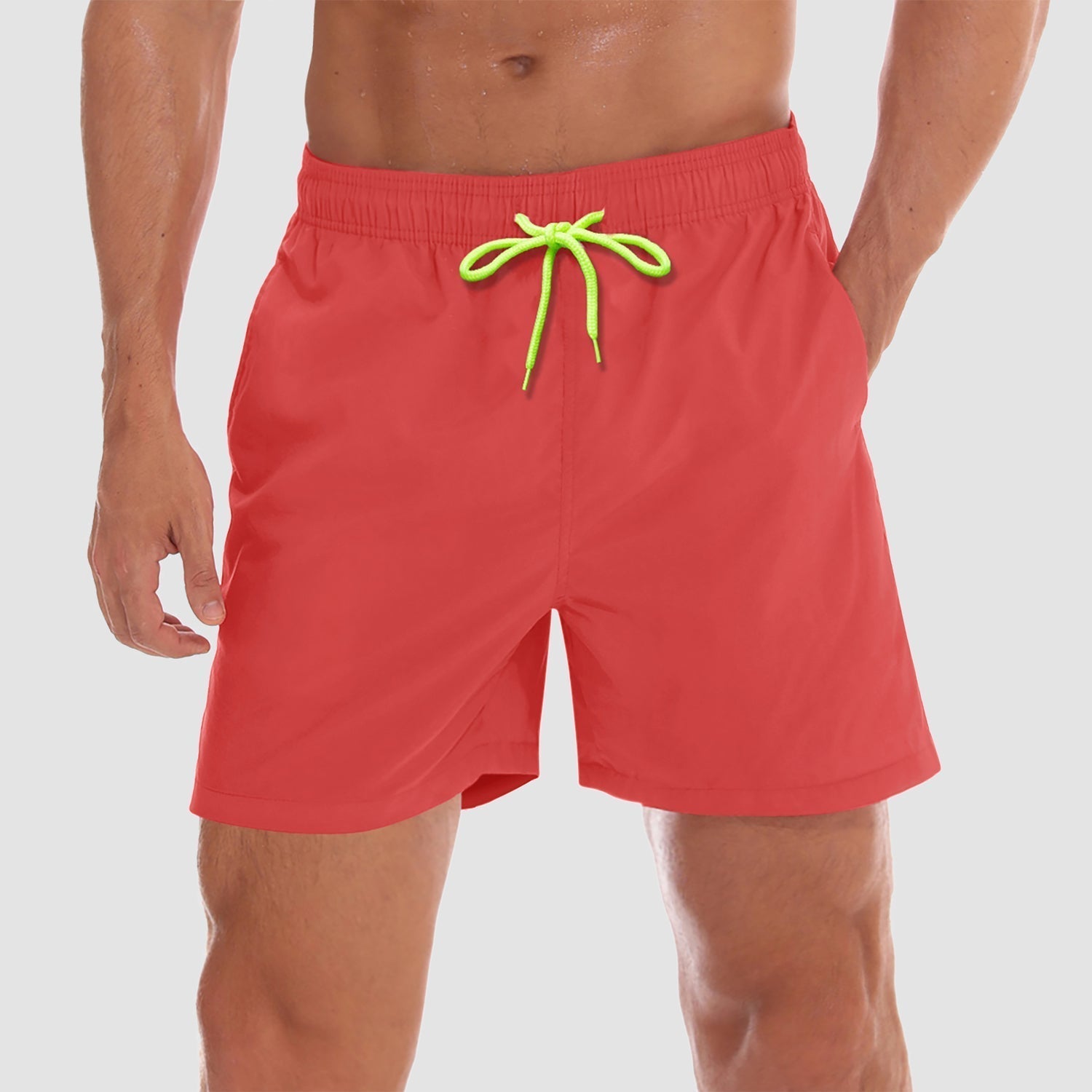 Men's Quick-Dry Swim Trunks with Built-In Mesh Lining