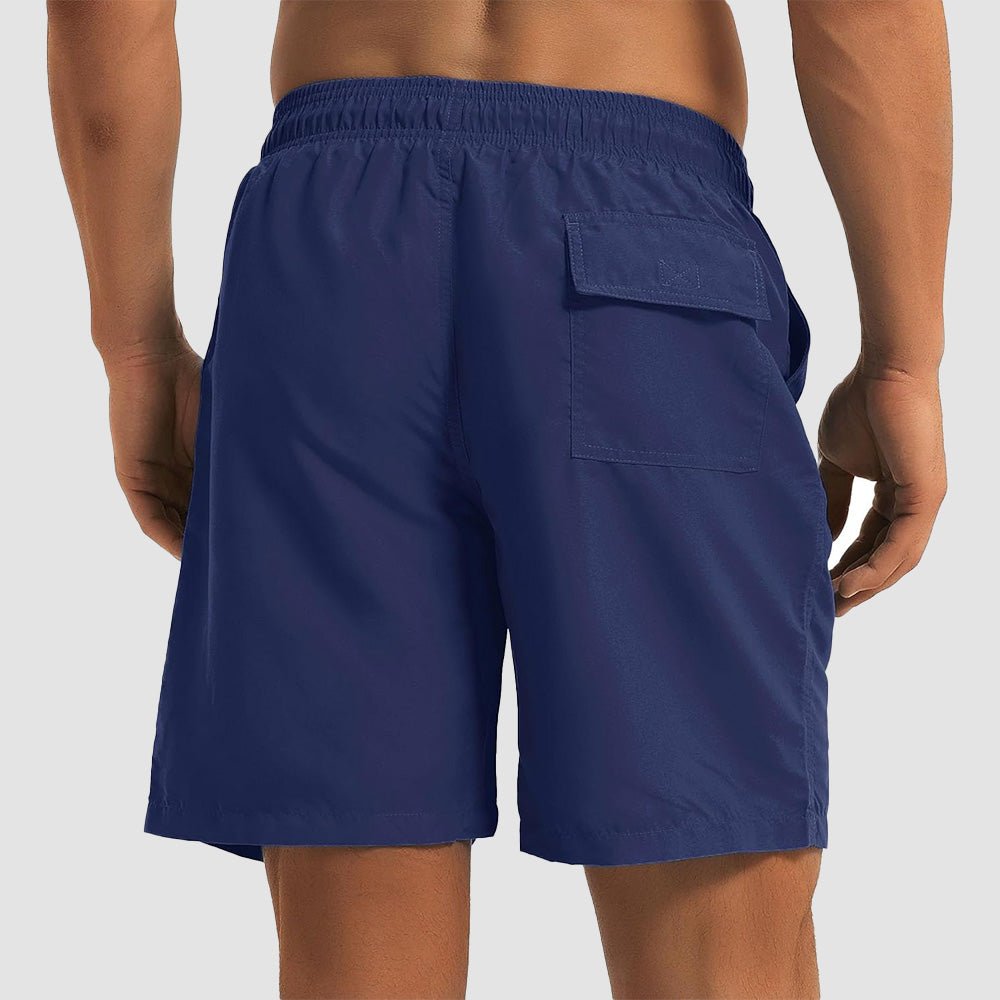Men's Quick-Dry Swim Trunks with Built-In Mesh Lining