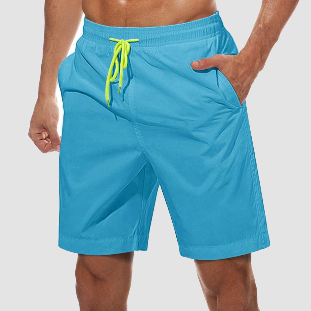 Men's Quick-Dry Swim Trunks with Built-In Mesh Lining