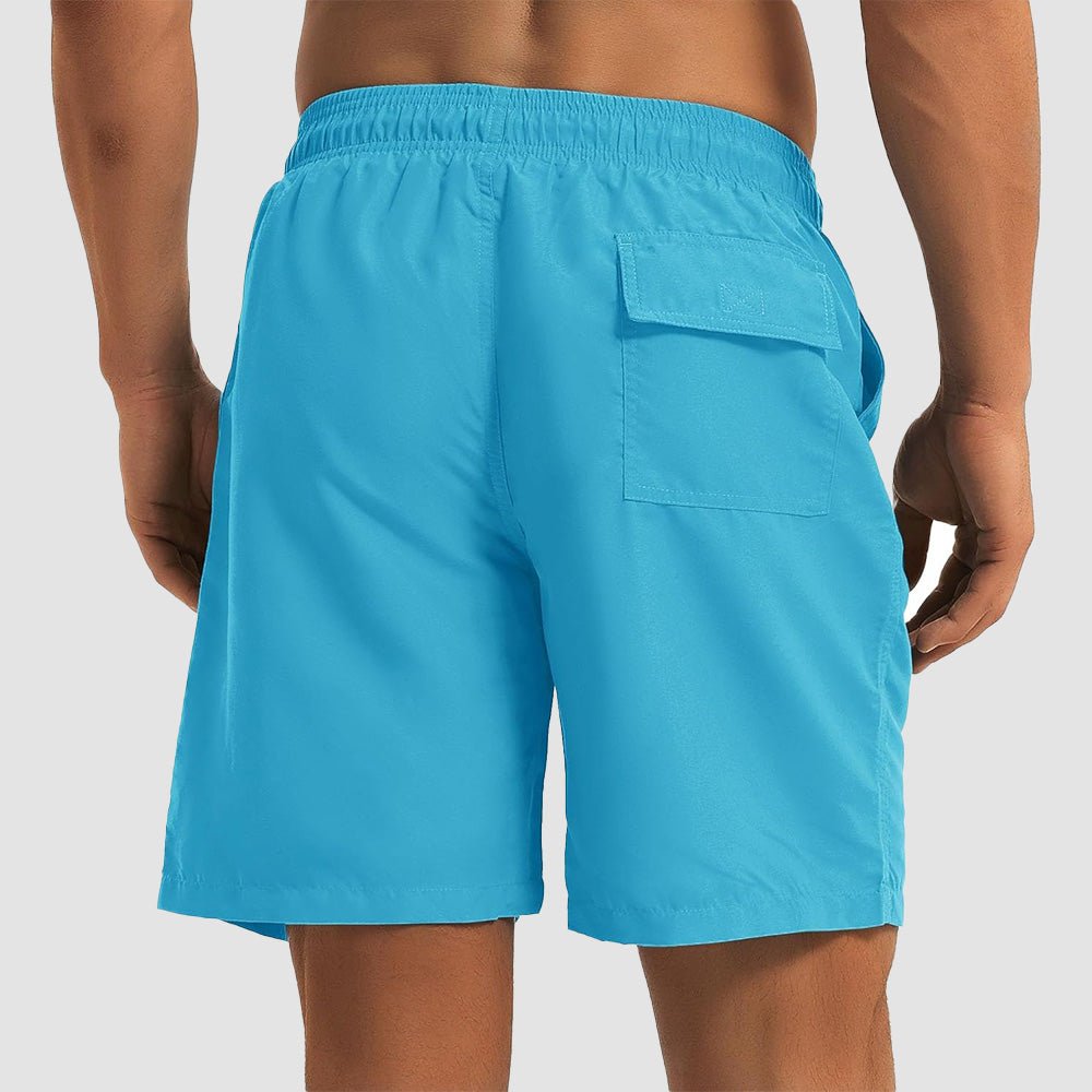 Men's Quick-Dry Swim Trunks with Built-In Mesh Lining