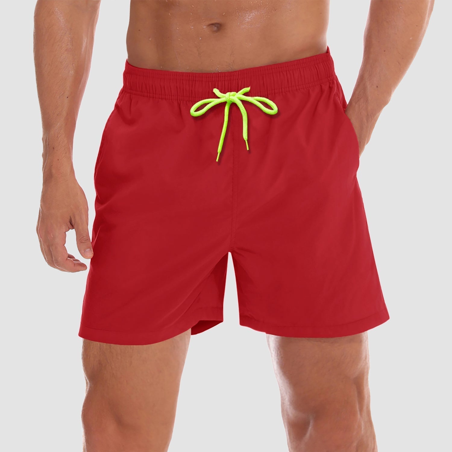 Men's Quick-Dry Swim Trunks with Built-In Mesh Lining