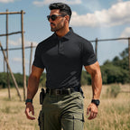 Men's Tactical Polo Shirt - Quick-Dry UPF 50+ Protection